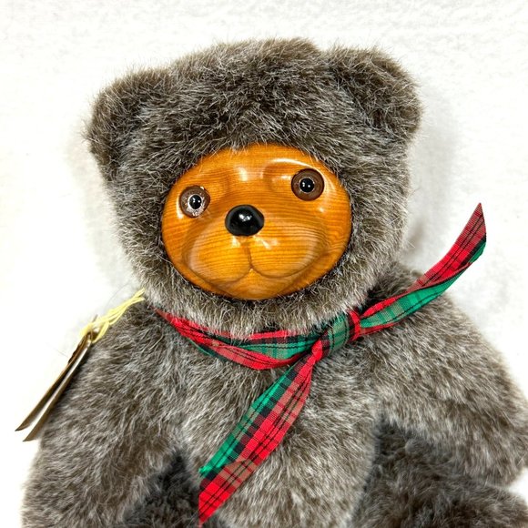 Raikes Wooden Face Jamie Bear Vintage 1985 - Picture 2 of 8